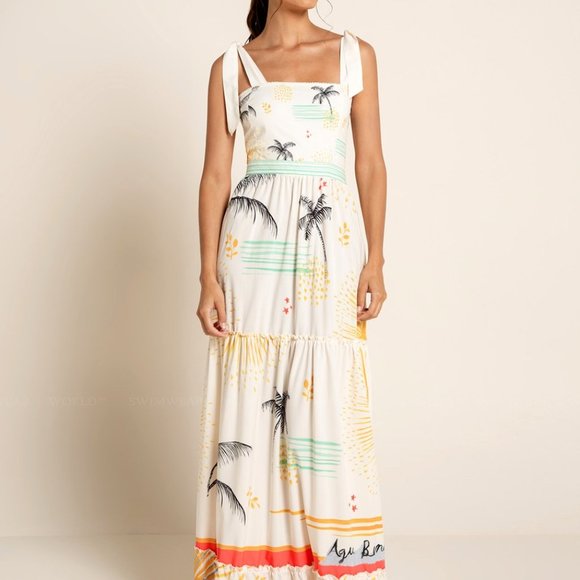 Agua Bendita Dresses & Skirts - AGUA BENDITA Herbarium Tropical Maxi Dress - L